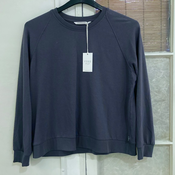 NWT FREEFLY BAMBOO  "STORMCLOUD" LIGHTWEIGHT SWEATSHIRT XL - Picture 5 of 7